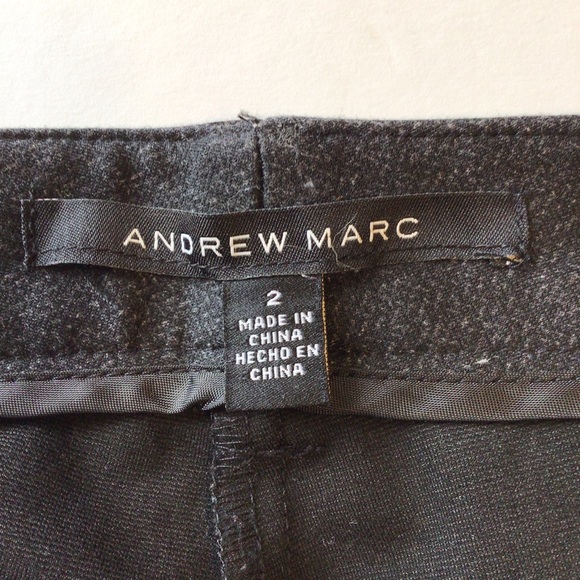 ANDREW MARC PONTE STRETCH PANTS CHARCOAL SIZE 2 - Picture 6 of 15